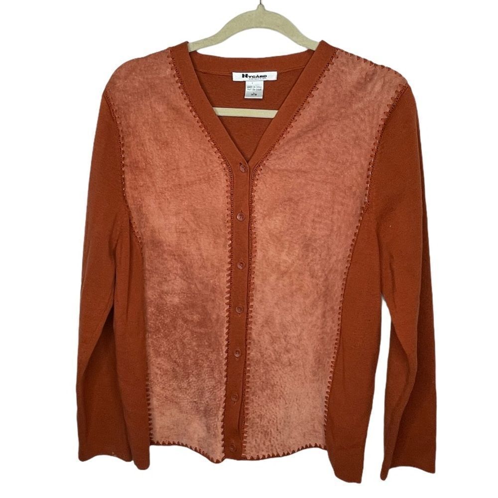 Nygard Collection Sweater With Suede Leather